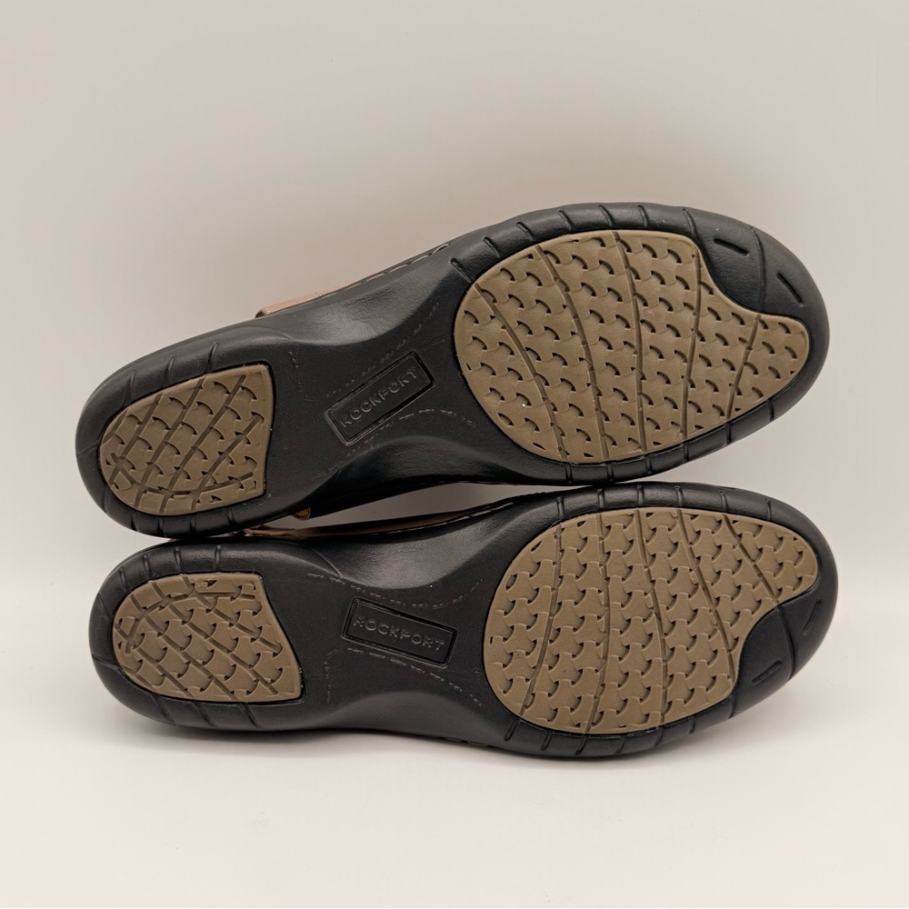 Rockport Cobb Hill Penfield Mary Jane Slingback Leather Shoes Taupe Size 9.5 - Picture 10 of 13